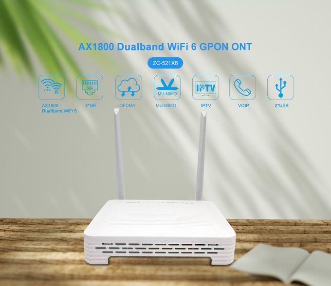 WiFi6 AX1800 GPON ONU Router Dual Band Modem Same Function As EG8145X6 0