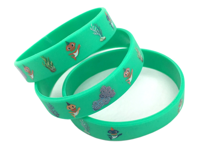 Custom shark sport Silicone Bracelet Rubber Wrist Strap constellation bracelet