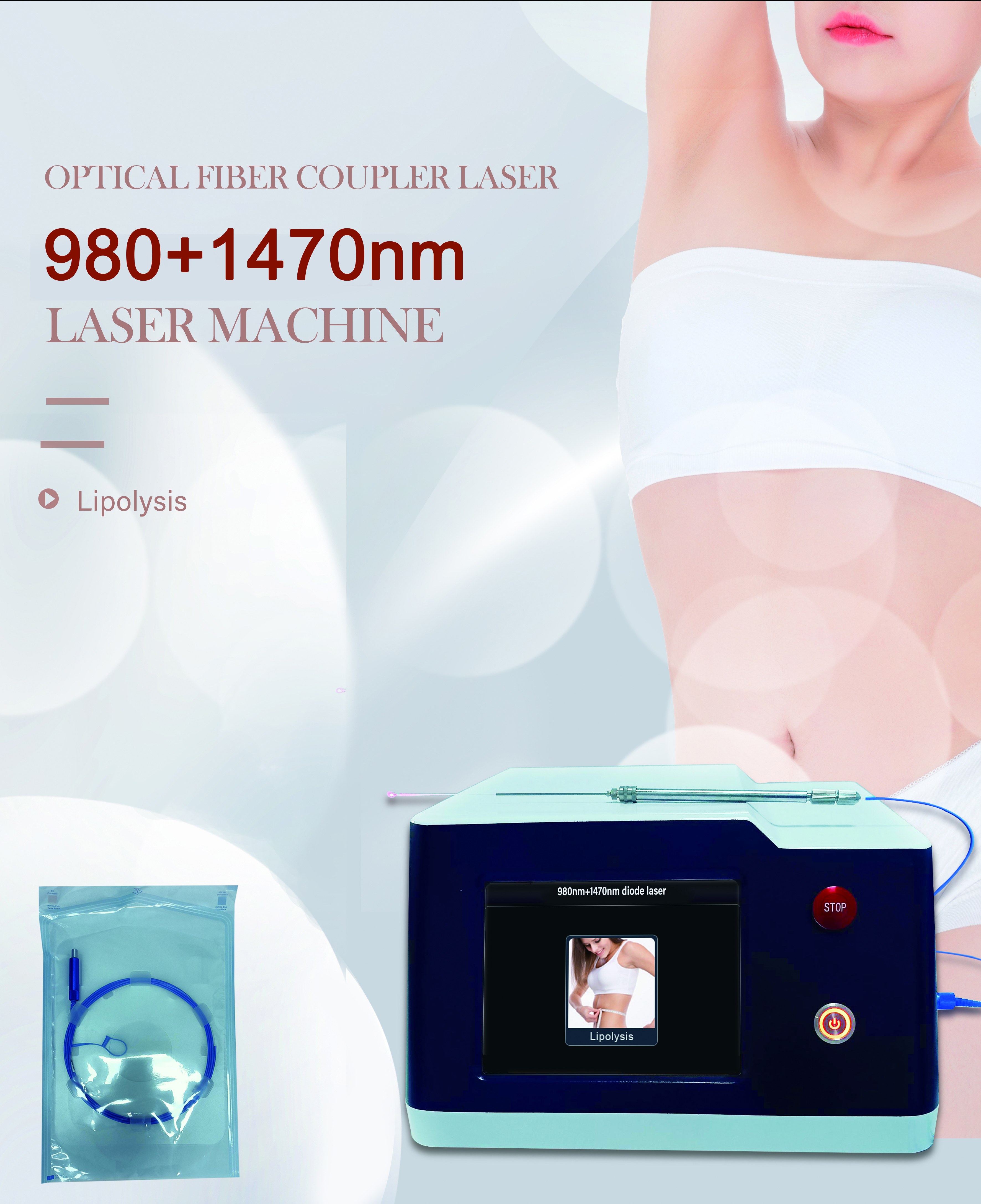 980+1470 diode laser slimming machine
