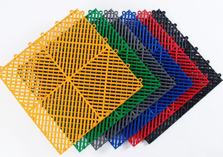 Multicolor splicing FRP grid plate