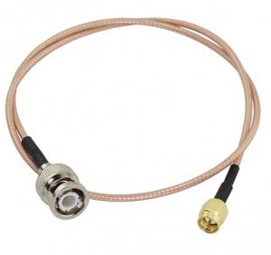 China SMA Male To BNC Male Radio Cable Connectors , Low Impedance Rf Connector on sale 