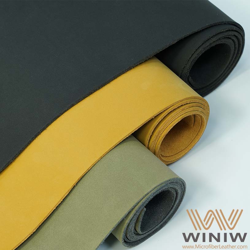 Superior Abrasion Resistant Microfiber Faux Nubuck Leather Fabric