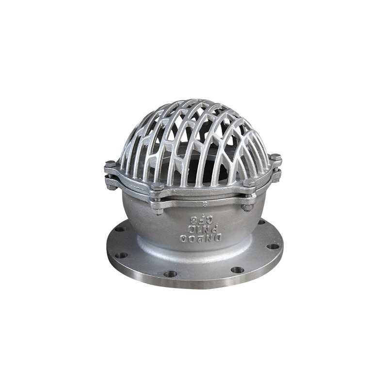 Flange End Check Valve SS304 Foot Valve with Strainer Filter Screen