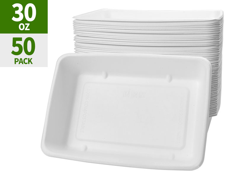 30 oz disposable trays deep dish paper plates