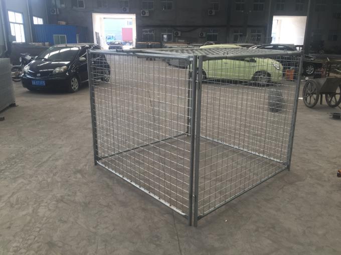 Large Temporary Fence Panel Industrial Waste Bins Cage 1500mm X 2000mm X 2000mm
