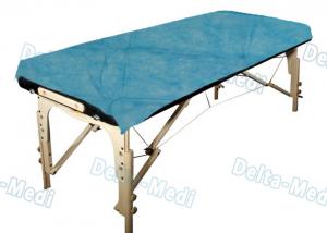 China Ultrasonic Seam Disposable Bed Sheets Blue Color With Good Skin Affinity,water proof,Examination usage on sale 