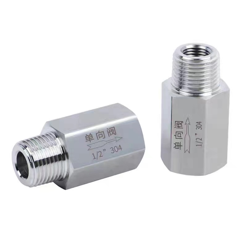 Pneumatic Parts Stainless Steel One Way Valve Male Thread Check Valve