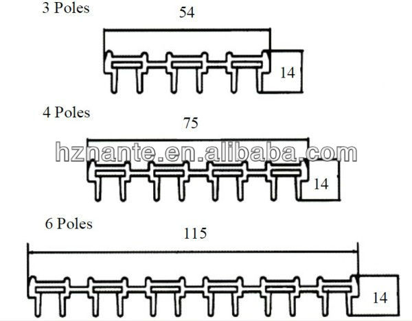 Low Power Mobile Devices Safety Seamless Conductor Rail 4P 600V