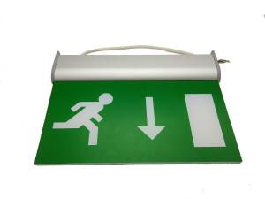 China Rechargeable Double - Sided LED Emergency Exit Sign , 3 Hours Escape Sign on sale 