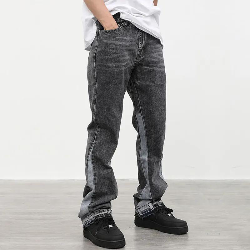 Custom Streetwear Pant 100% Cotton Jogger Elasticated Waistband Black Men Blank Straight Leg Sweatpants