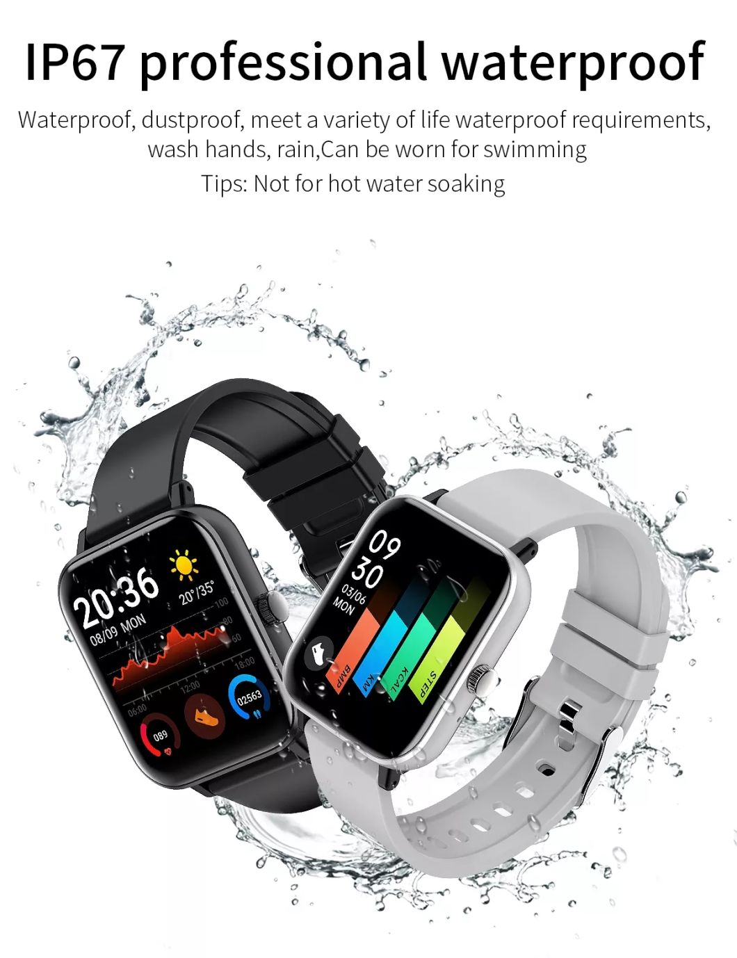 Fashionable Screen Blood Pressure Blood Oxgen Tracking Suit for Men Women H11 Smartwatch