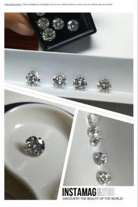 China E-F color moissanite gems 1ct for 18k jewelry ,can make fancy shape moissanite gems on sale 