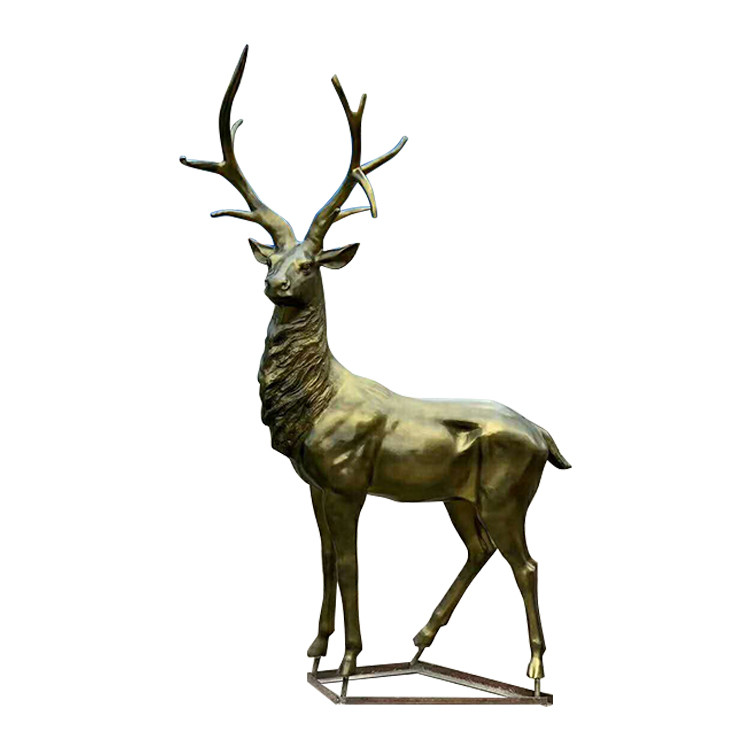 Garden Decorative Outdoor Metal Sculpture Animal Life Size Statue