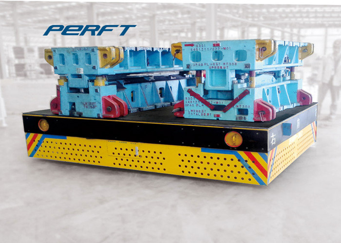 heavy duty flat rail guided heavy duty self propelled Die and mold Transfer Cart for die and mold transport
