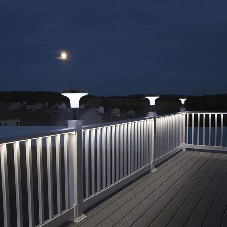 Contemporary Style Outdoor Waterproof Durable Solar Powered LED Pillar Light Decoration Light