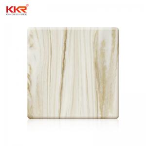 China KKR artificial wall stone translucent resin sheets artificial stone corian on sale 