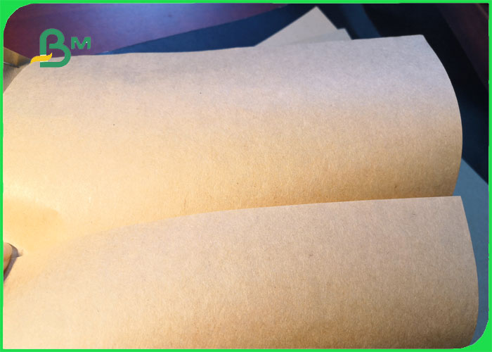 40GSM 50GSM Eco-friendly Food Grade Brown Paper Roll For Street Food Market 
