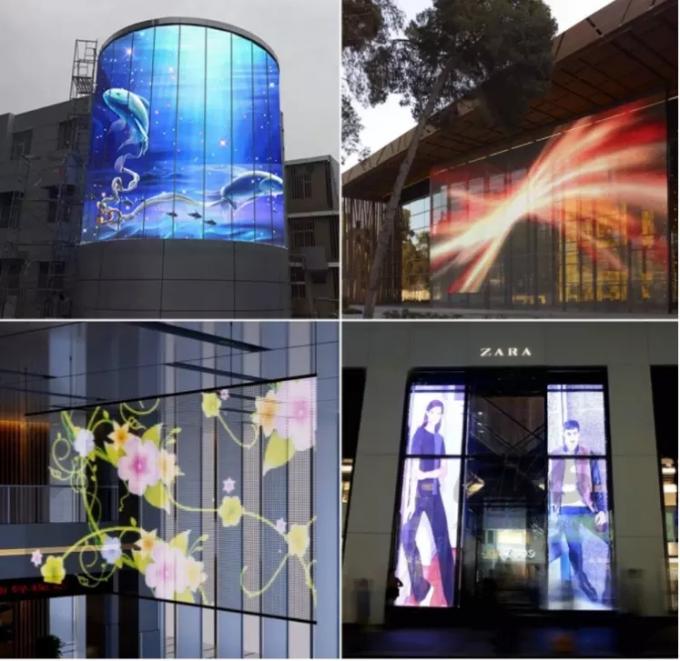 Outdoor Full Color Rental Fixed P7.82 Transparent LED Screen 5