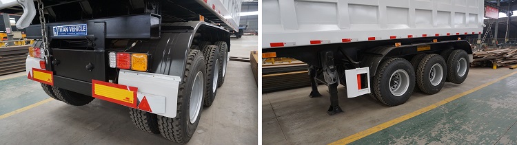 3 Axle 80 Tons Heavy Duty Tipper Dump Truck Trailers for Sale