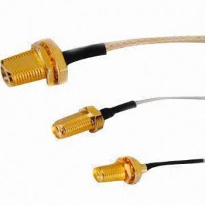 China RF Coaxial Cable Assembly with SMB , SMA and BNC, Suitable for WLAN, WiMAX, GPS, GSM and Digital TV on sale 