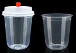 380ml 12oz U shape Injection Milk Tea  cups 90mm Caliber Disposable Bubble Tea Cups Plastic Milk Tea Cups