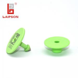 China 32mm UHF RFID Tpu Button Ear Tags Multi Colors 860-960Mhz Stable Reading on sale 