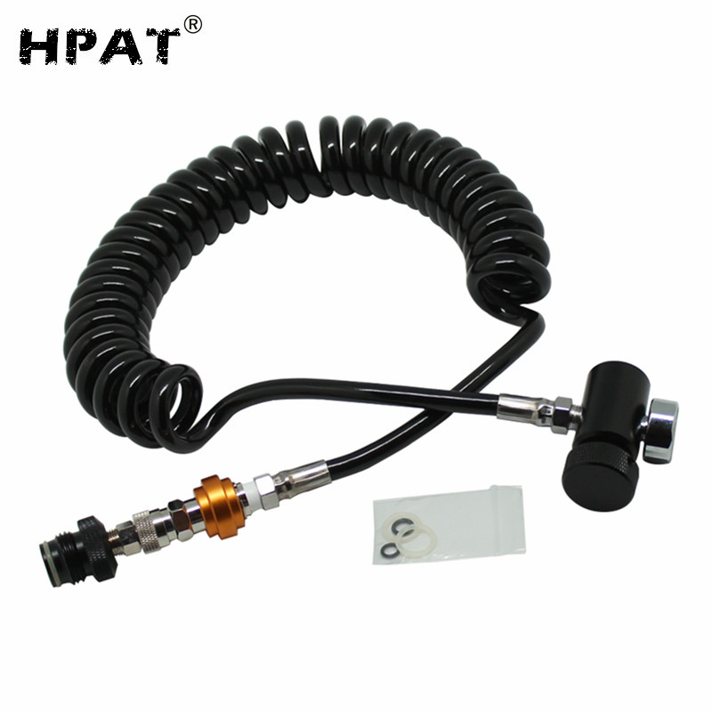 Paintball Remote Hose with Quick Disconnect And Slide Check