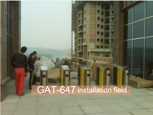 Security fastlane 0.5s Open Time turnstile channel auto counting available rfid access control barrier swing gate