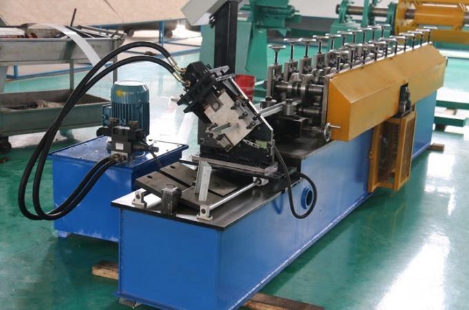 Lightweight Stud And Track Roll Forming Machine , Blue Color Metal Stud Machine