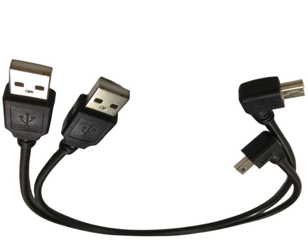 Professional Cable Assembly Manufacture Custom 50 Cm USB Cable with 90 Degree Angle Mini USB Port