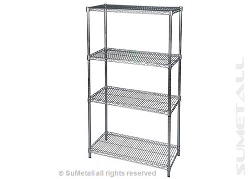 4 levels chrome wire shelving 36" x 18" x 72"