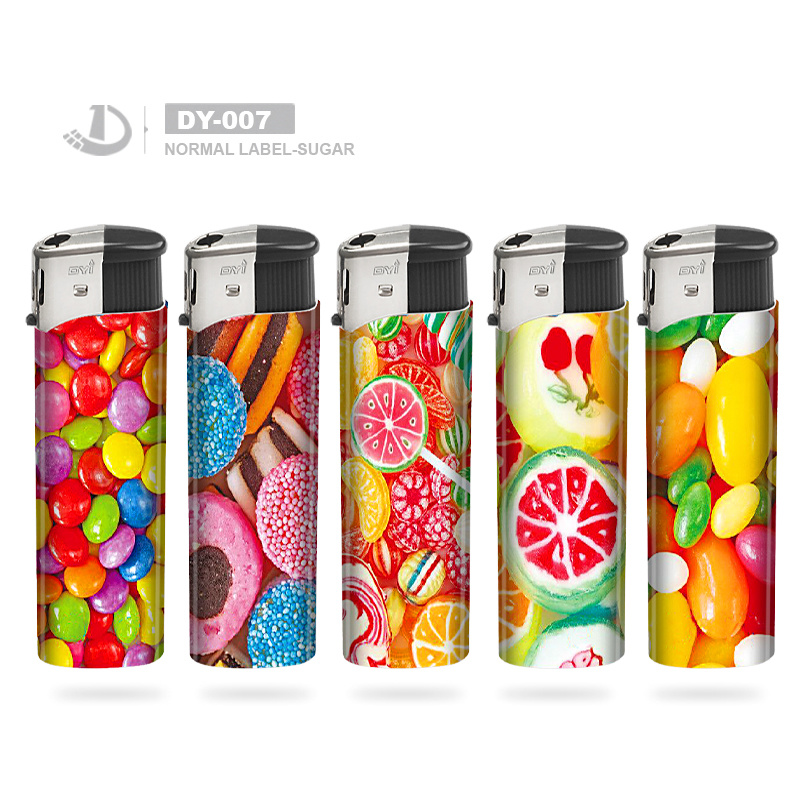 Normal Label Fruit Electric Flame Lighters