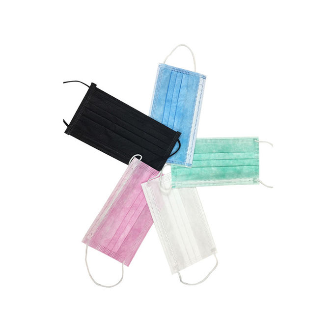 Fashionable Disposable Mouth Mask , Non Woven Fabric Hygiene Face Mask