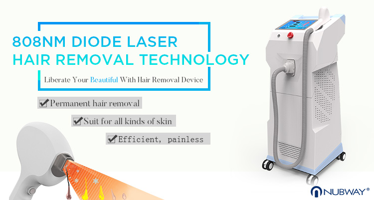 2018 new arrival 808 diode laser hair removal salon use men facial hair removal machine