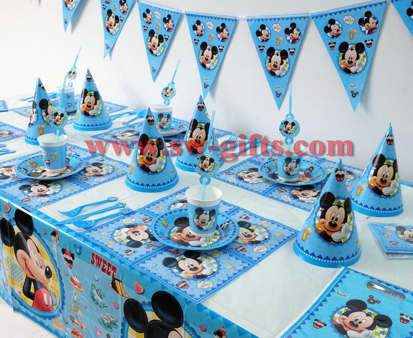 Disney Mickey Mouse Theme Baby Shower Kids Birthday Party