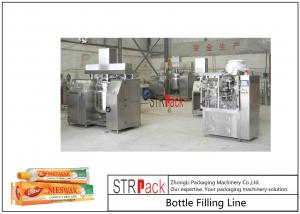China Toothpaste Tube Filling And Sealing Machine Line With Circulation Vacuum Emulsifying Mixer on sale 