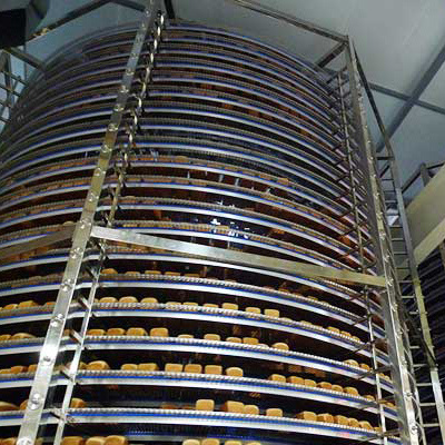 Manufacturer Fully Automatic Spiral Cooling Tower for Baking Industry