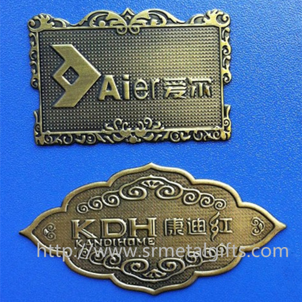 brass metal name plaques