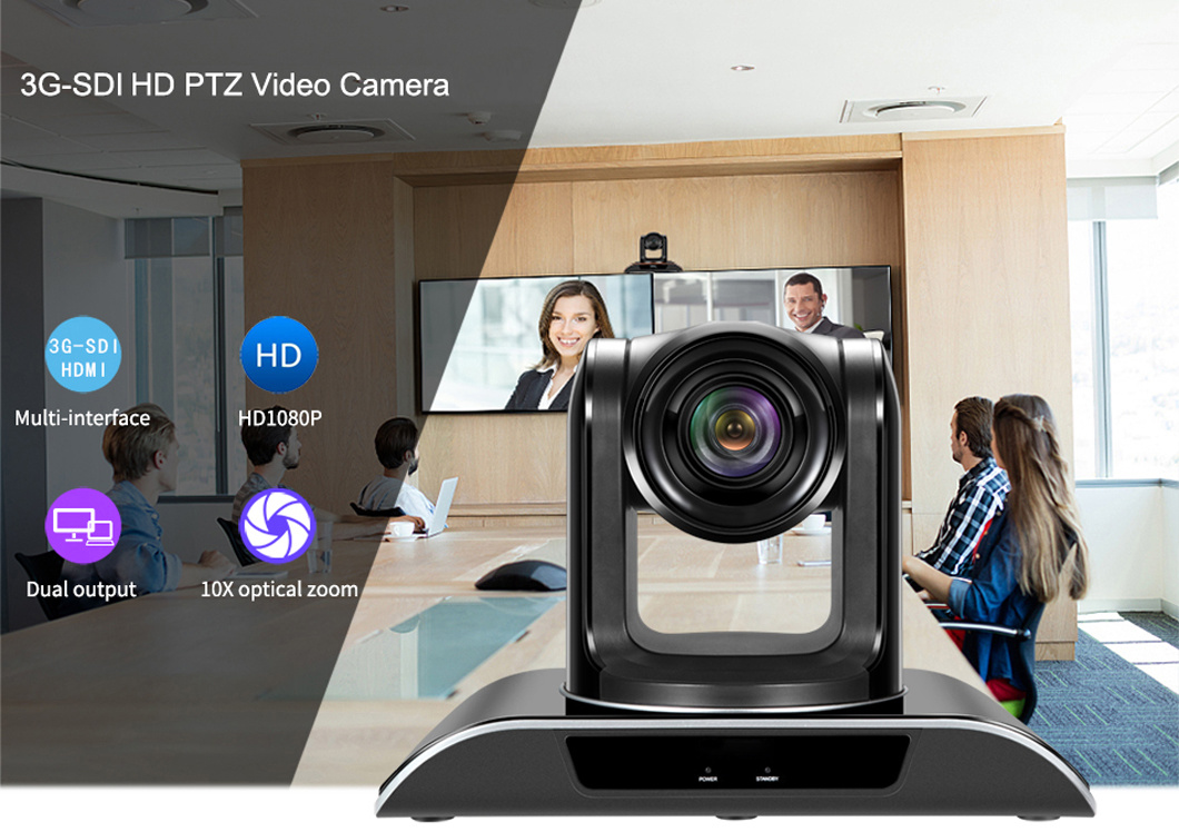 Tevo-Vhd102u 10X Zoom Full HD1080p PTZ Live Streaming USB Video Conference Camera