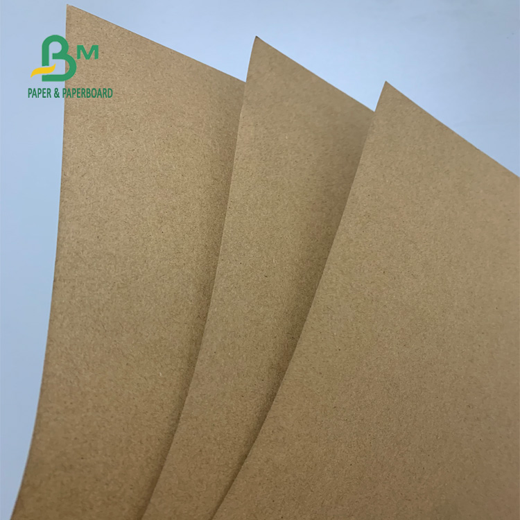 100gsm 200gsm Brown Kraft Paper Liner Board Jumbo Roll 1100mm 