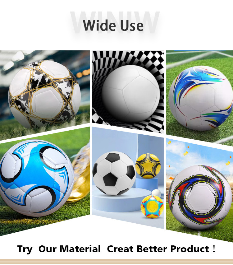 Various Patterns Microfiber Imitation Synthetic Leather Ball Making Leather 