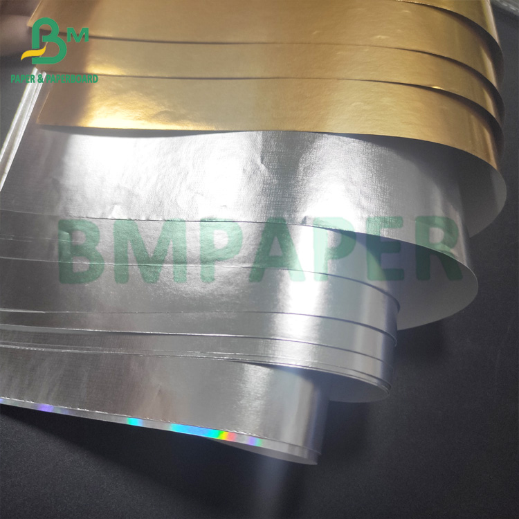 65gsm Silver And Golden Metallized Wet Strength Paper For Beer Labels