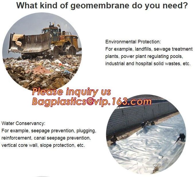 2.0mm geomembrane for landfill Hdpe geomembrane landfill geomembrane,hdpe geomembrane price/gse hdpe geomembrane BAGEASE 22