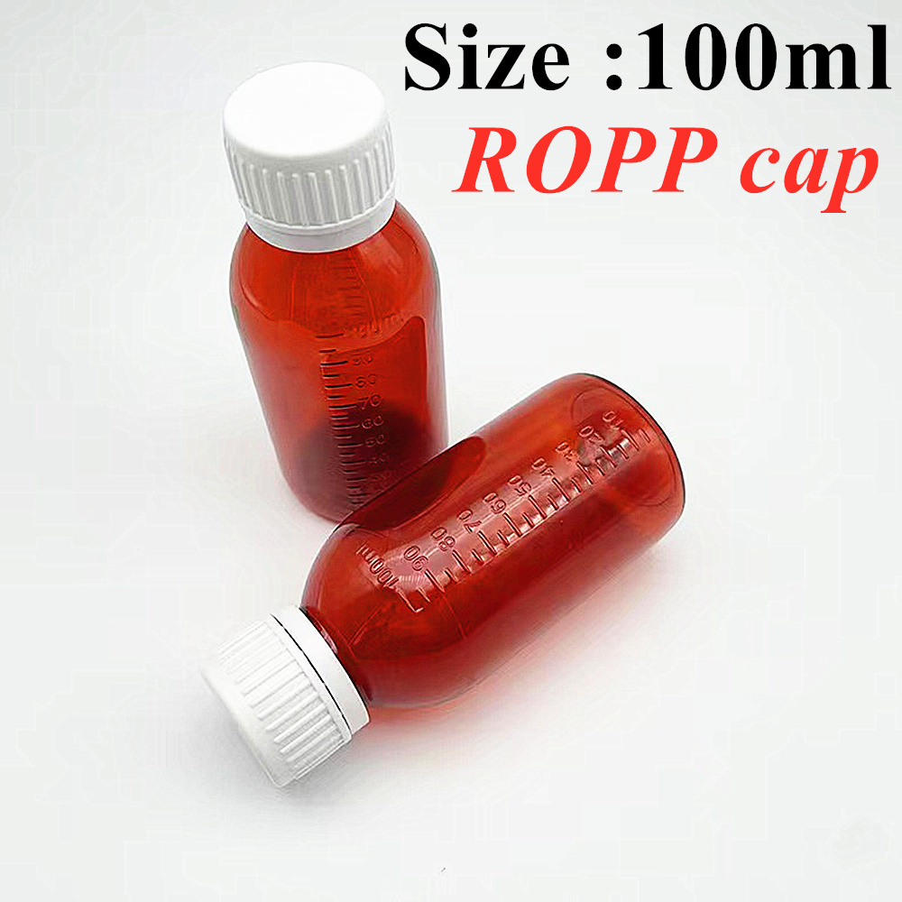 3oz 100ml 4oz 120ml 5oz 150ml Pet Plastic Empty Liquid Oral Liquid Medicine Cough Syrup Bottle