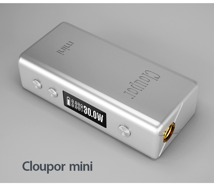vv vw ecig mod Cloupor mini 30w box mod with high quanlity