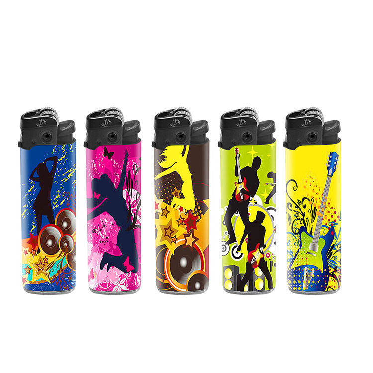 Encendedor Baida Brand Manufacture Factory High Quality EU Standard Electric Lighter with Diverse Stickers