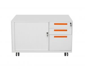 China Light Grey H600mm W900mm Tambour Filing Cabinet Office Furniture on sale 