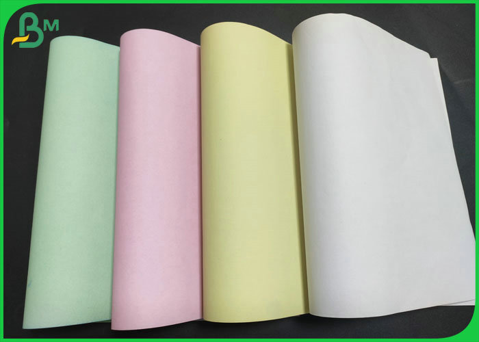 White Blue Yellow 55g 50g Carbonless Paper A4 650mm 750mm Width In Roll 