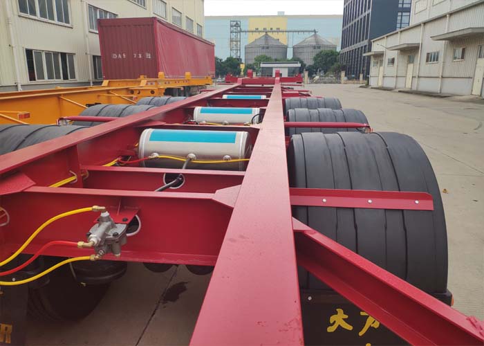 skeleton chassis container trailer