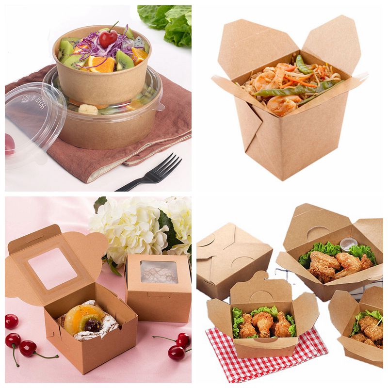 300g Brown Kraft Food Grade Paper For Making Fast Food Packaging Box 